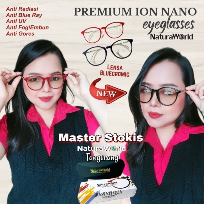 Terlaris!! Kacamata Ion Nano Natura World Original
