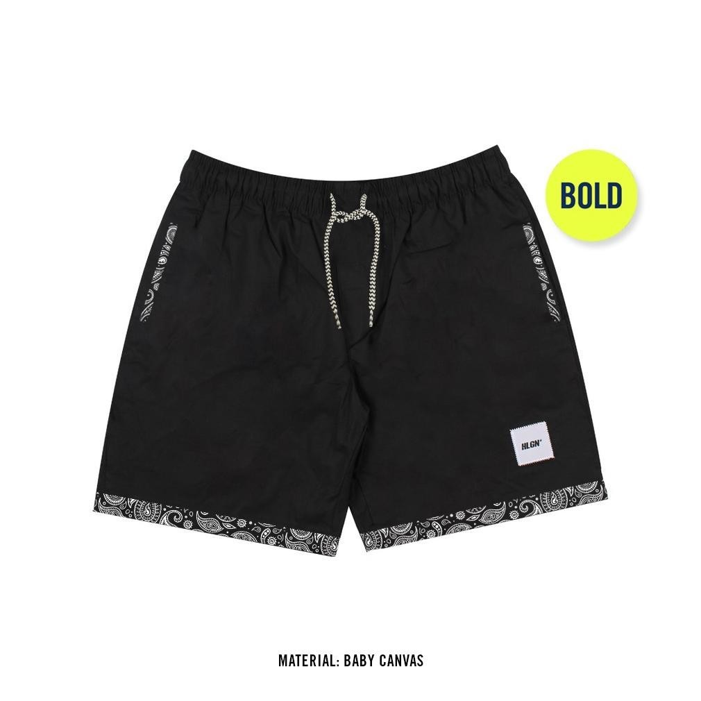 VIRAL HOOLIGANS Boardshort Academica Bold Paisley Black uk-68