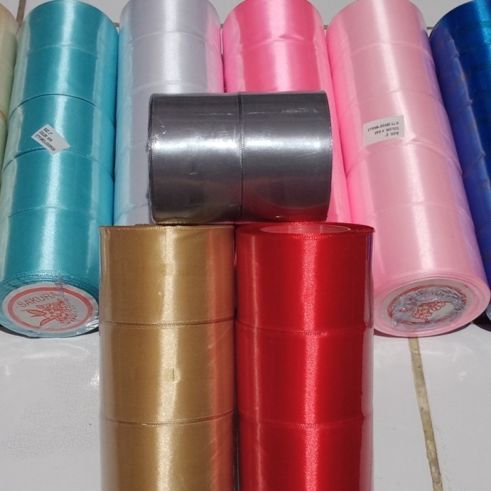 

HOT PROMO Pita Satin 2 inci / Pita satin 5 cm / Pita kado