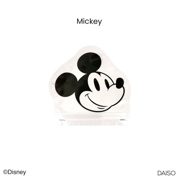 

PROMO Daiso Die Cut Zip Bag - Mickey / Minnie - CN DC5