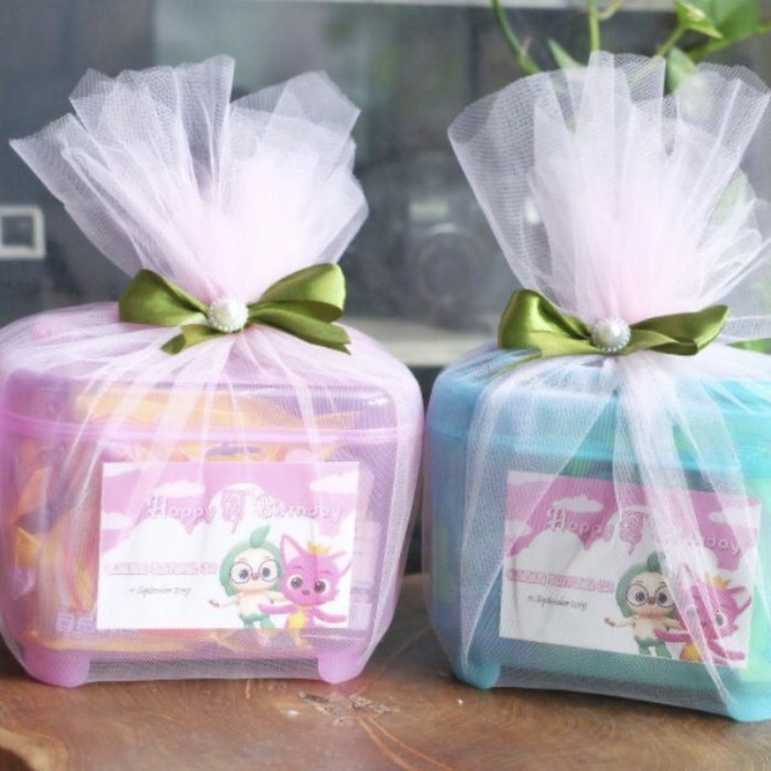 

HARGA DISKON Souvenir box ulang tahun + bingkisan snack box plus ucapan ulang tahun