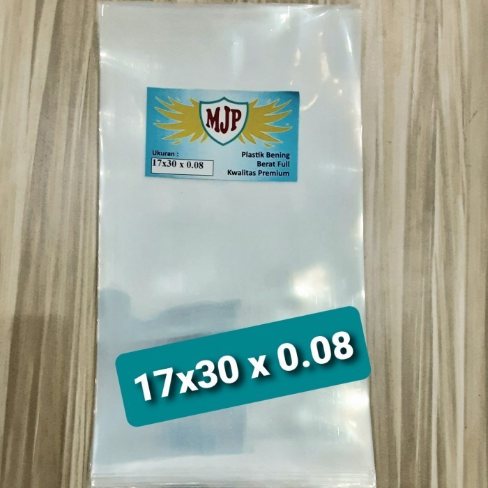 

BRG BARU Plastik PP Bening Tebal 08 UK.17X30 Merk MJP