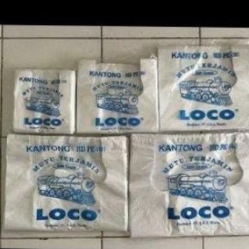 

HOT SALE Kantong Kresek Plastik Loco putih Tebal Uk 17, 24, 28, 35, 40