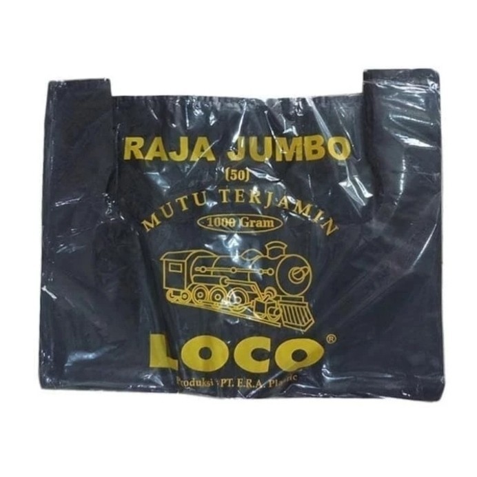 

DISKON KANTONG PLASTIK KRESEK LOCO HD TEBAL HITAM 1 KG UKURAN 50 JUMBO