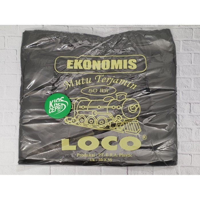 

TERMURAH KANTONG PLASTIK HD LOCO EKONOMIS HITAM UK 35