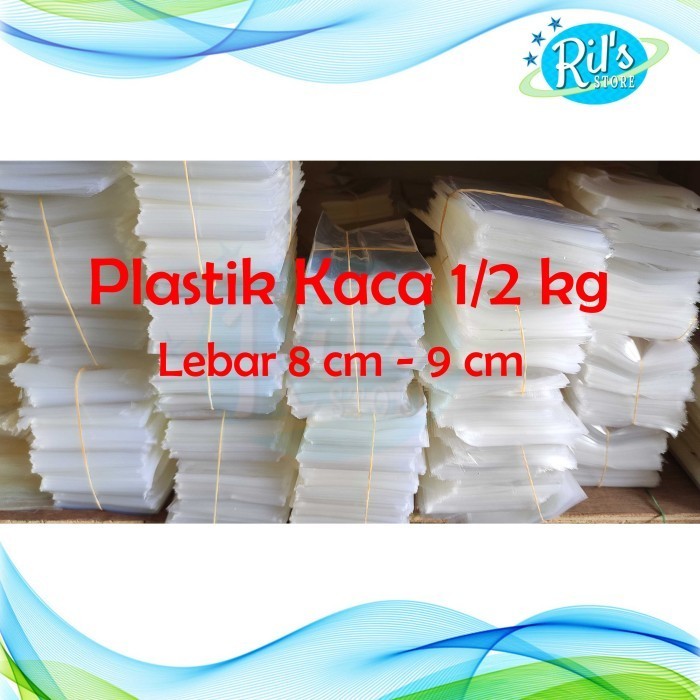 

BRG BARU Plastik OPP Kaca-Souvenir-Aksesoris Tanpa Lem (Per 1/2KG) 8cm-9cm