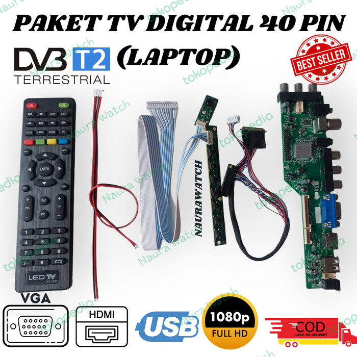 Terbaru Paket Hemat Mainboard Tv Digital Eks Laptop Lvds 40 Pin Promo Terlaris