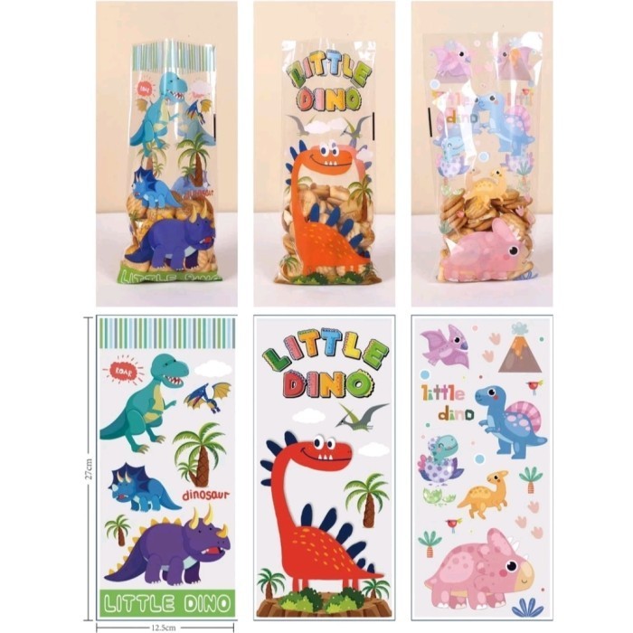 

SALE Plastik snack ulang tahun dinosaurus plastik snack birthday plastik