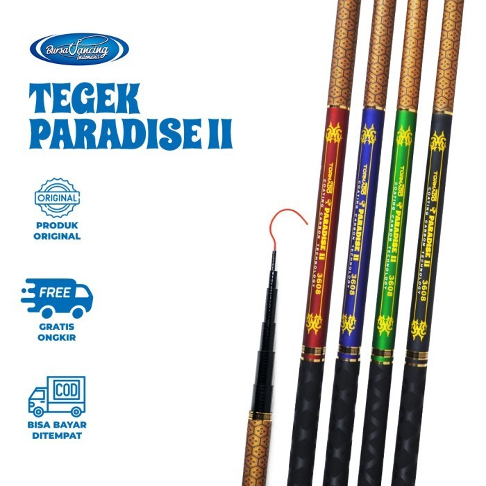JORAN PANCING TEGEK PARADISE II FIBER COATING CARBON GRIP ANTI SLIP