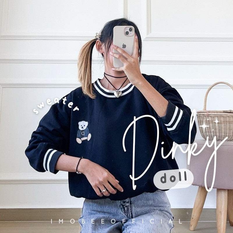 Potongan Harga [Sweater] Dinky Doll Fleece Sweater Beruang I8