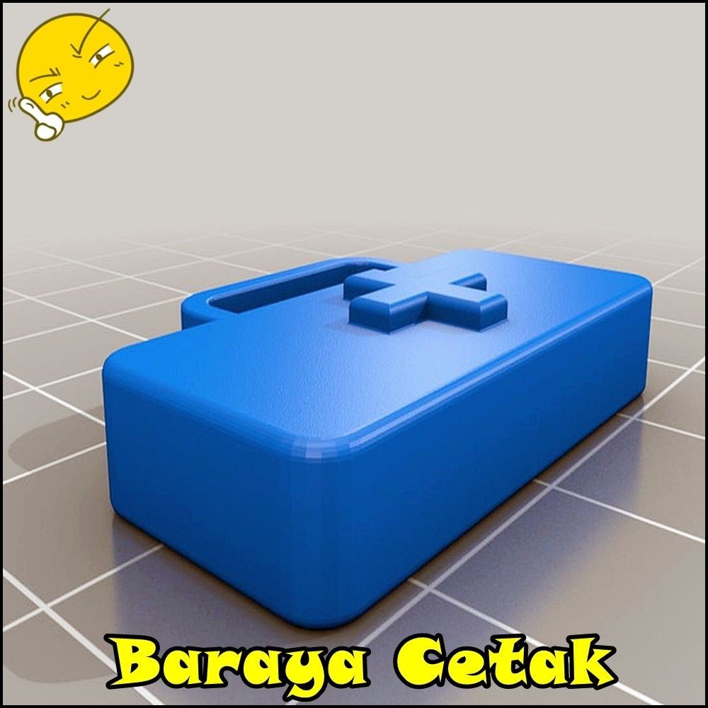 RC First Aid Kit Scale Kotak P3K Mainan Scale 1/10 WPL SCX10 Axial RGT RC4WD MN86 MN WPL MN 3D Print