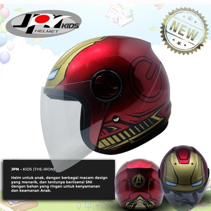 Helm JPN kids ironman terlaris
