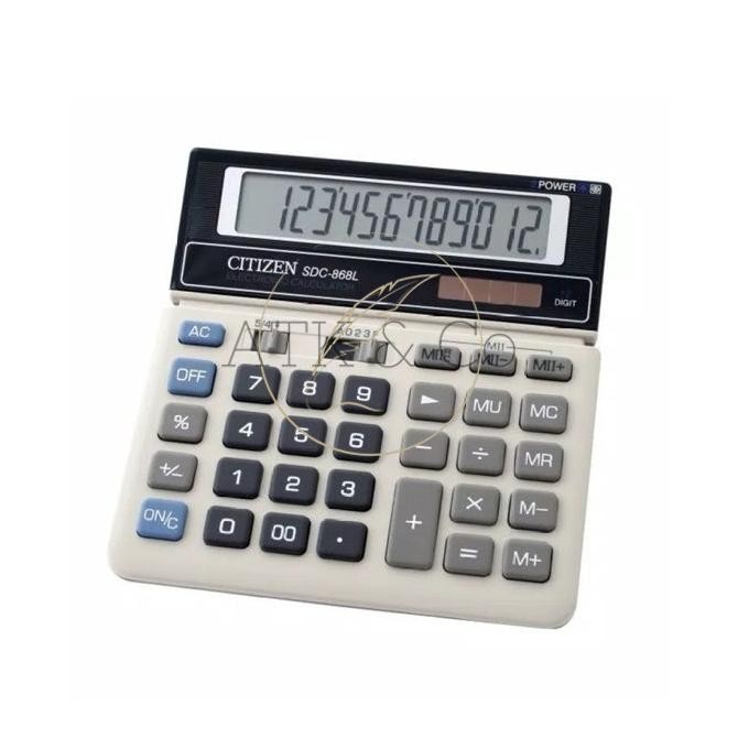 

Calculator Pasar Citizen 12 Digit SDC-868L - Kalkulator Citizen 868 H24S