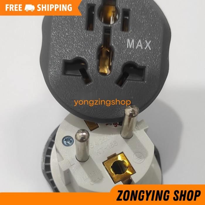 OVER STEKER UNIVERSAL ABS SAMBUNGAN COLOKAN KAKI 3 16A I OVERSTEKER COLOKAN KAKI 3 JADI KAKI 2 UNIVE