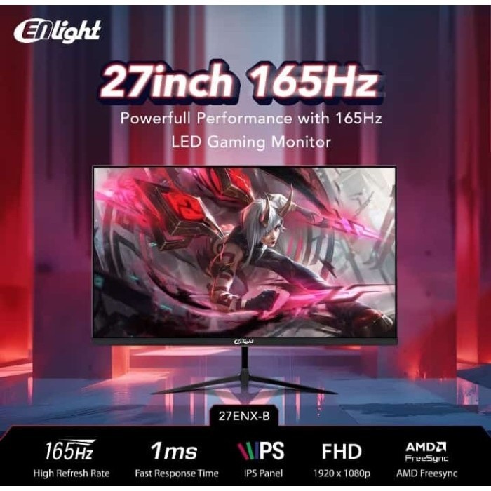 Monitor Enlight 27ENX-B 27 Inch Frameless LED Monitor 165Hz IPS GAMING MONITOR