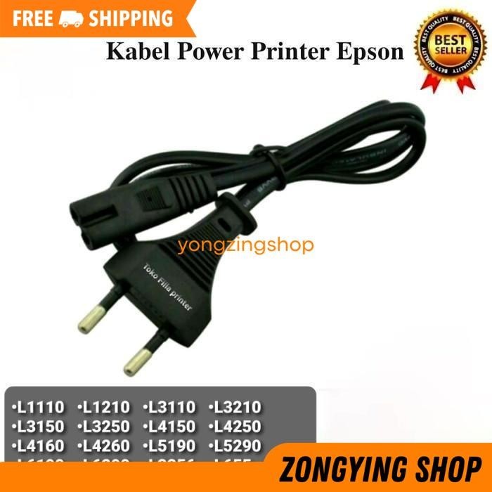 KABEL POWER PRINTER EPSON L1110 L1210 L3110 L3210 L3150 L3250 L4150 ZONGYING SHOP PRODUK PILIHAN
