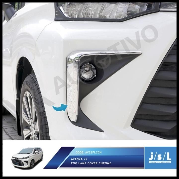 BEST DEAL JSL FOGLAMP COVER AVANZA 2022 CHROME / COVER LAMPU KABUT AVANZA 2022 