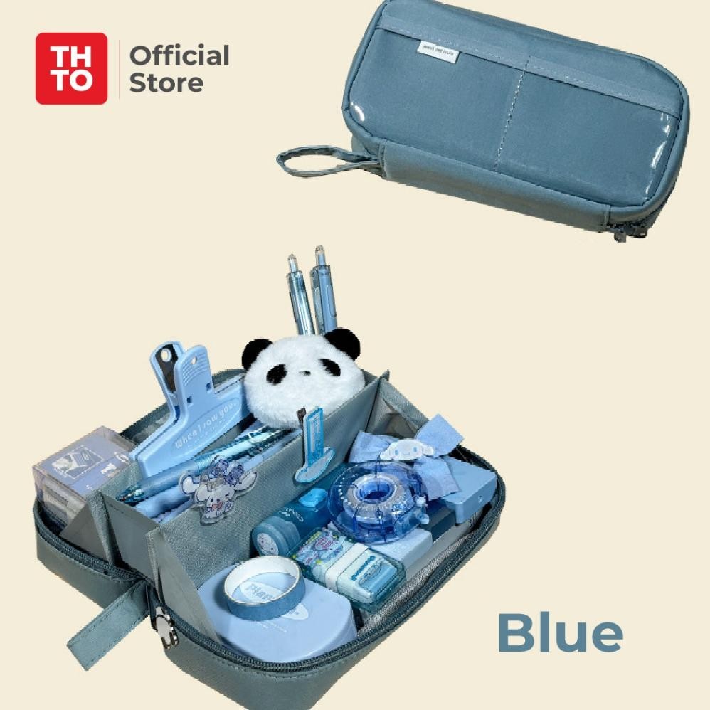 

SPECIAL THTO Tas Tempat Pensil Case Pouch Anak Sekolah Transparan Kapasitas Besar Stationery Kantor A079 GV23