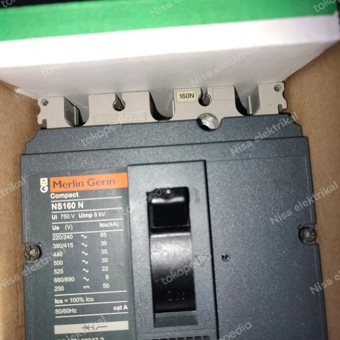 Merlin Gerin Ns160N 3P 160A...125A Mccb Ori