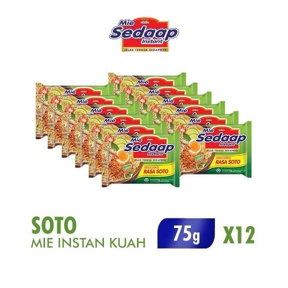 

Sedaap Mie Instan Soto 75 Gr X 12 Pcs