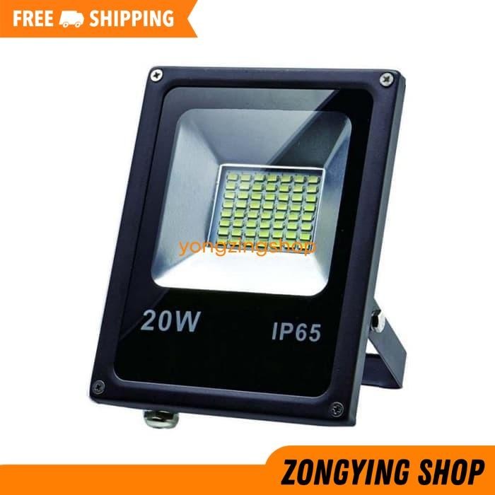 LAMPU SOROT LED 20W OUTDOOR I FLOOD LIGHT 20 WATT TAMAN NO PHILIPS ZONGYING SHOP PRODUK TERBAIK