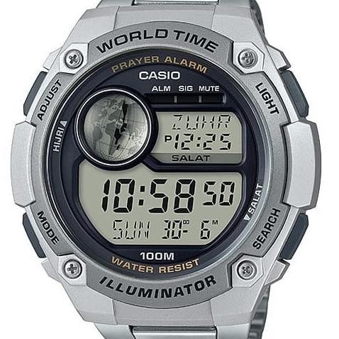 Jam Tangan Pria Digital Casio Prayer Cpa-100D-1Av