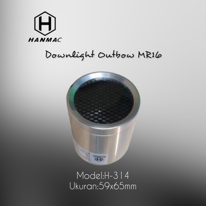 Sukaca - Kap Lampu Downlight Outbow Mr16 Hanmac H-314