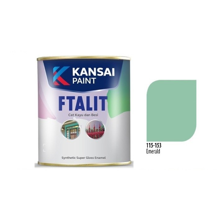 Produk Cat Ftalit 153 Emerald Kansai 1 Ltr / Cat Kayu & Besi / Cat Tosca