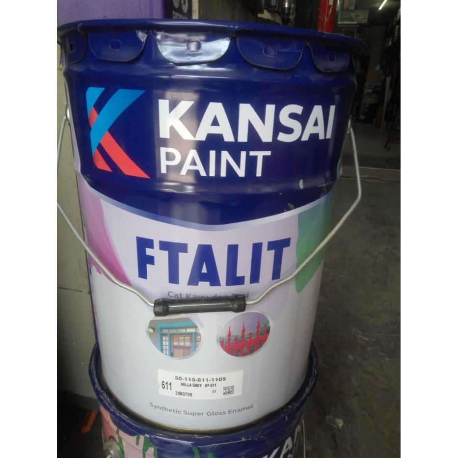 Produk KANSAI FTALIT KF-611 HELLA GREY CAT BESI KAYU