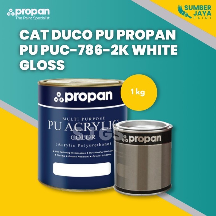 Produk CAT DUCO PU PROPAN PU PUC-786-2K WHITE GLOSS 1L