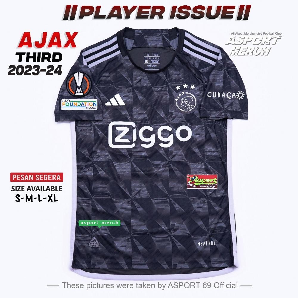 SALE AJAX third PLAYER ISSUE JERSEY BOLA AJAX THIRD 3RD TERBARU 2023 2024 JERSEY AJAX THIRD PI 23 24