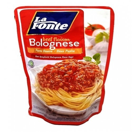 

S40591 SAUS PASTA LAFONTE BEEF BOLOGNE 315 GR BUNGKUS