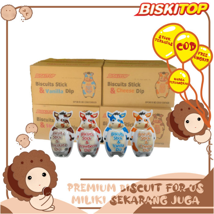 

DISKON BISKITOP - (1 DUS) DIP SAPI 1.1 KG Biskuit Kue Cemilan Anak Biscuit Mu