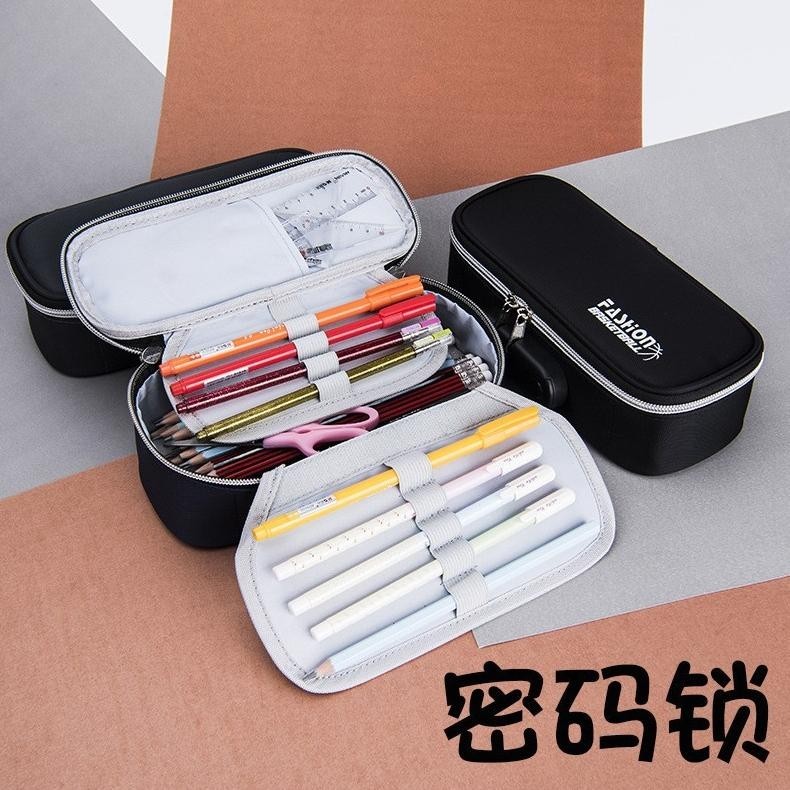 

Super Sale Tempat Pensil Bahan Kapasitas Besar Dengan Resleting Dengan Kunci Kombinasi A967 Io-98