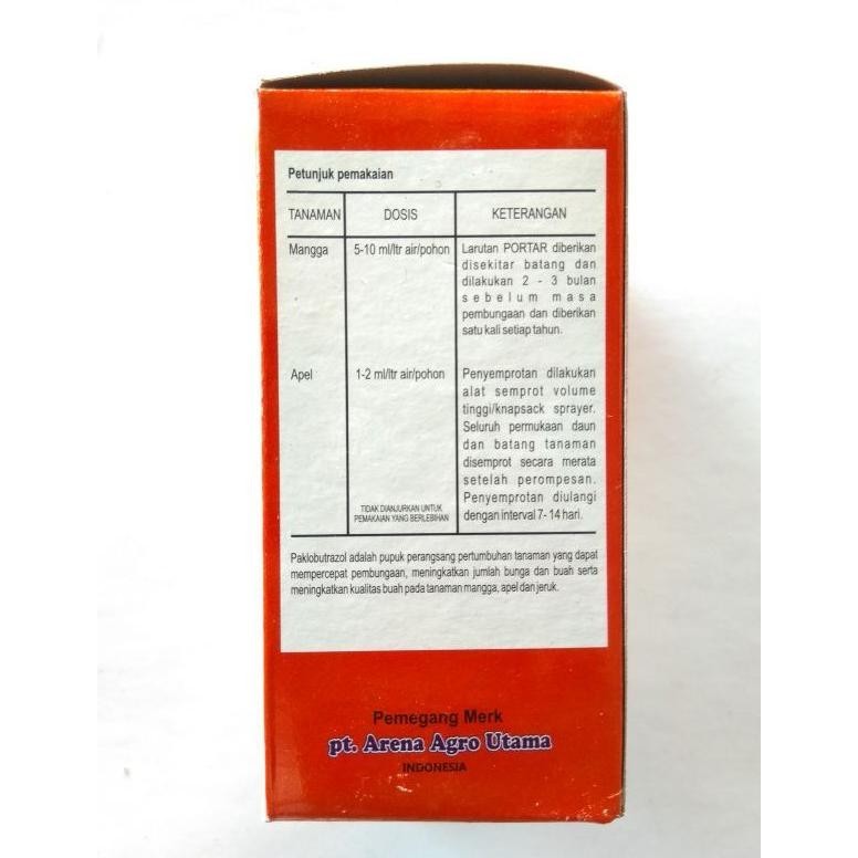 Gratis Ongkir Portar 250Sc 100Ml. Paclobutrazol, Zpt Perangsang Bunga & Buah Durian,Mangga,Kelengken