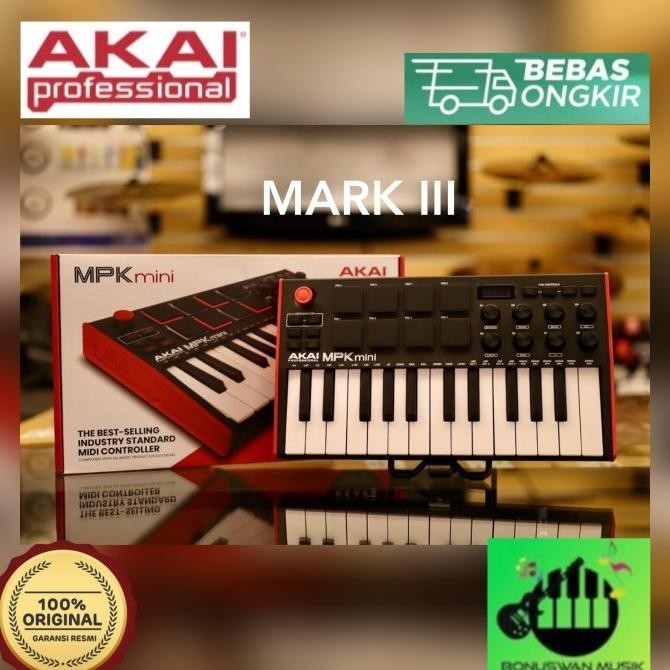 Midi Keyboard Controller Akai Mpk Mini Mk Iii/Mpk Mini Mk3