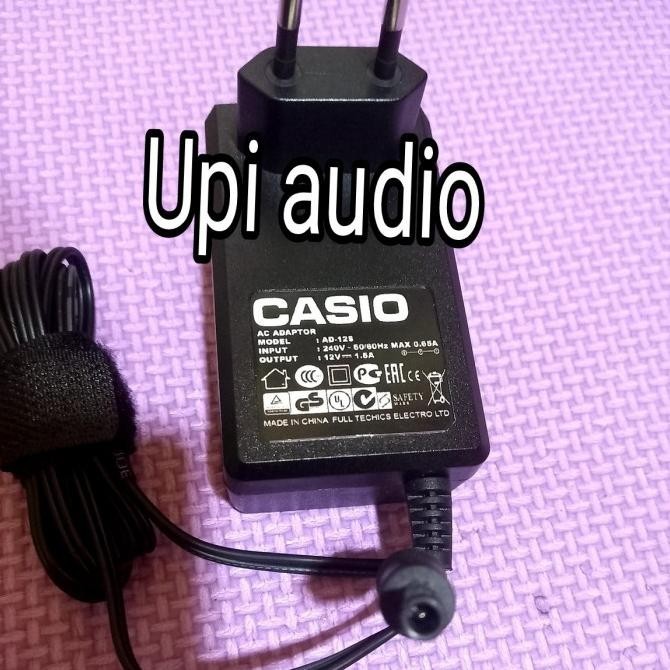 Adaptor 12V Keyboard Casio * Wk 6500, Wk 6600, Wk 7500, Wk 7600