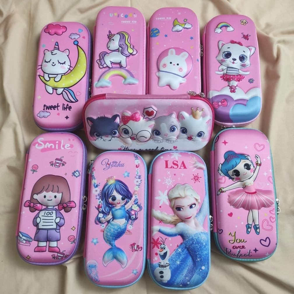 

100% Kotak Pensil Anak Tempat Alat Tulis 3D A099