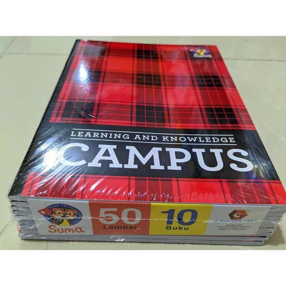 

Big Sale Buku Tulis Campus Boxy Suma 50 Lembar ( Pak 10 Buku ) [ Original ]