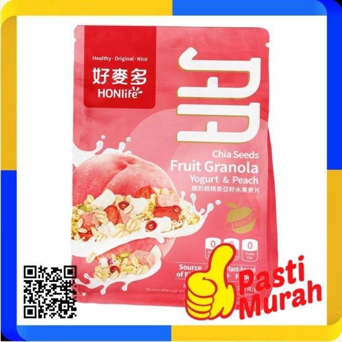 

HONlife FRUIT GRANOLA YOGURT PEACH CHIASEED 330G HON LIFE CHIA SEEDS GRANOLA OATMEAL Kualitas Terbaik
