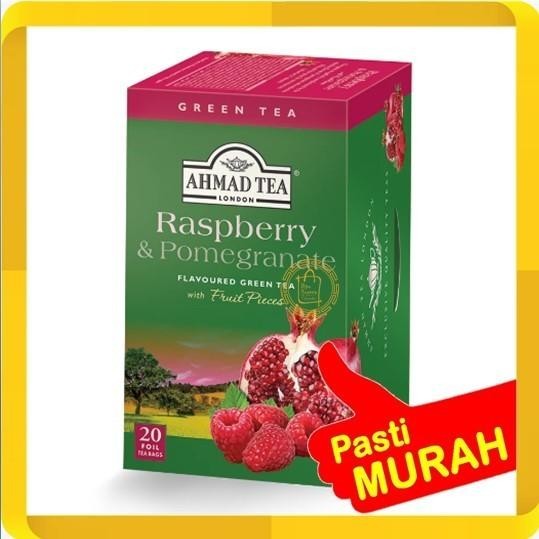 

GREEN TEA AHMAD TEA RASPBERRY POMEGRANATE WITH FRUIT PIECES 20'S 40G Kualitas Terbaik