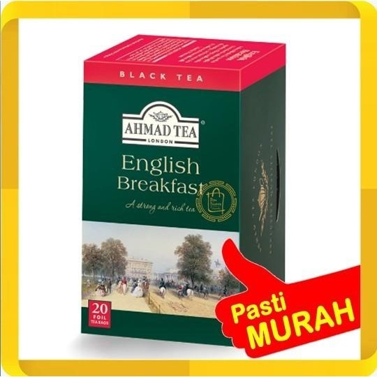 

AHMAD TEA ENGLISH BREAKFAST BLACK TEA TEH AHMAT INGRIS BREKFAS 20S 40G Kualitas Terbaik