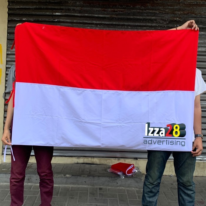 

Terlaris bendera merah putih bahan drill ukuran 80 x 120 cm SALE