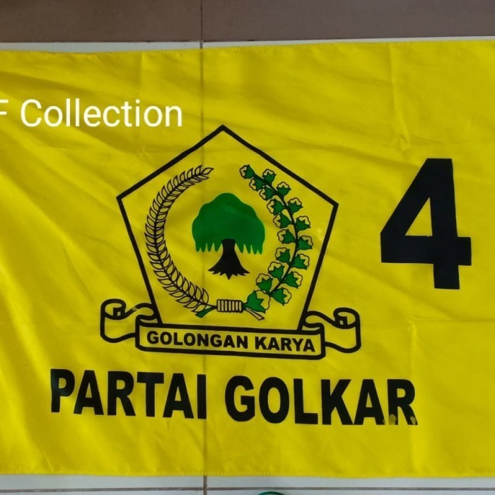 

Terlaris Bendera Partai Golkar 60 cm x 90 cm isi 100 pcs SALE