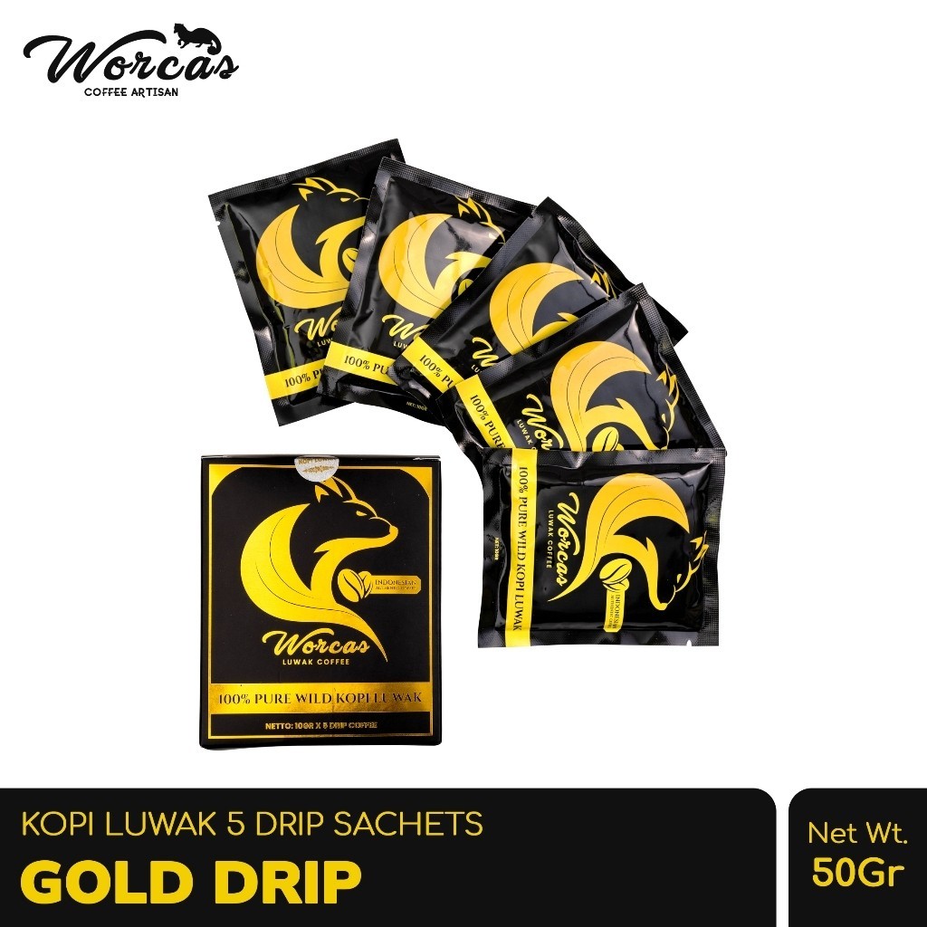 

WORCAS Kopi Luwak Gold Drip Filter 50gr