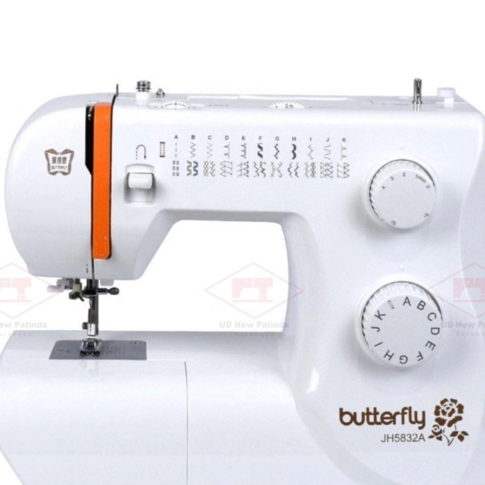 Mesin Jahit Butterfly Jh5832A Portable Rumah Tangga Jh 5832 A