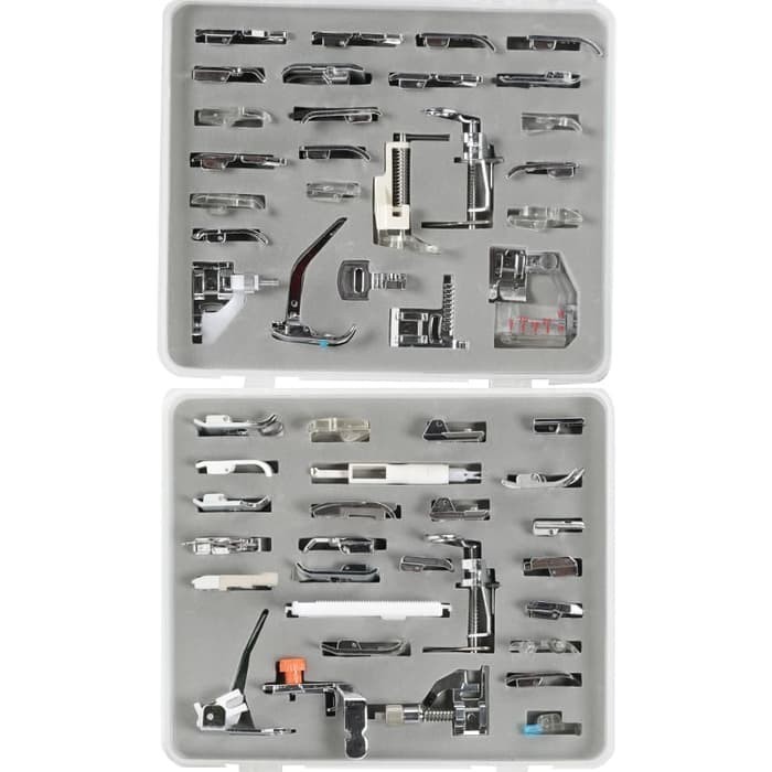 Set Sepatu Mesin Jahit Portable Multifunctional 52 Kit Box Penyimpan