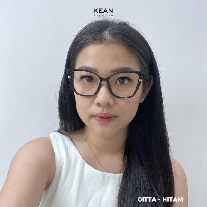 Gitta - Frame Kacamata Clip On Cat Eye Kotak