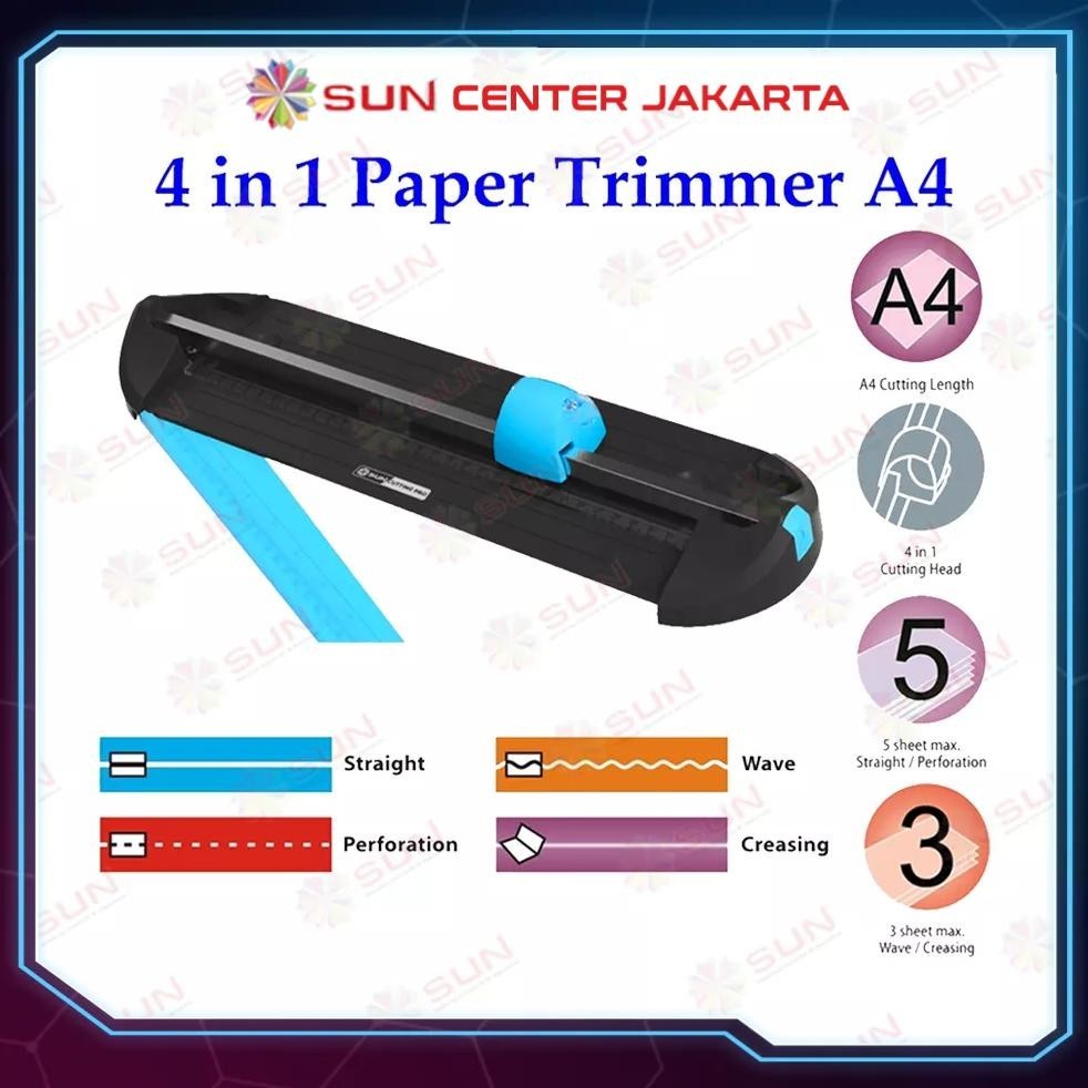 

Sd-46 Alat Potong Kertas 4 In 1 Uk A4 - Sun Cutting Pro Cp-Mt401A4 Paper Cutter Trimmer Multifungsi Untuk Potong / Garis Lipat Perforation / Putus Putus Creasing / Potong Gelombang Wave Original