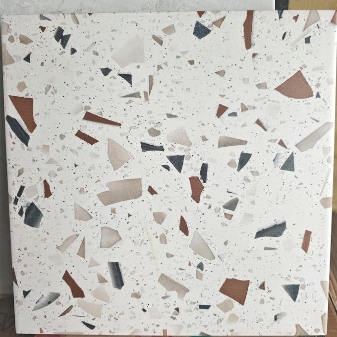 KERAMIK 40x40 TERASO PIXIE MATT / I GRID MATT KASAR TERASO PUTIH ABU NHS